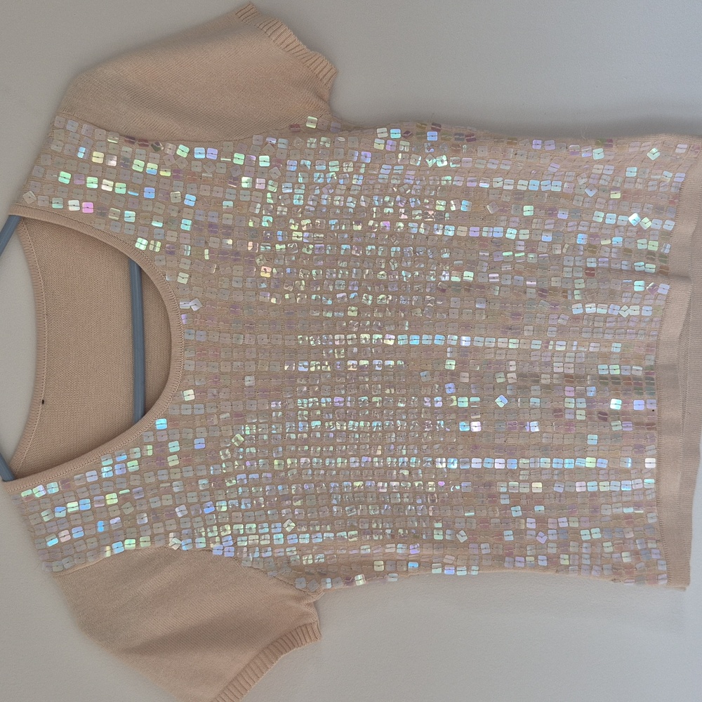 Lightweight sequin sweater